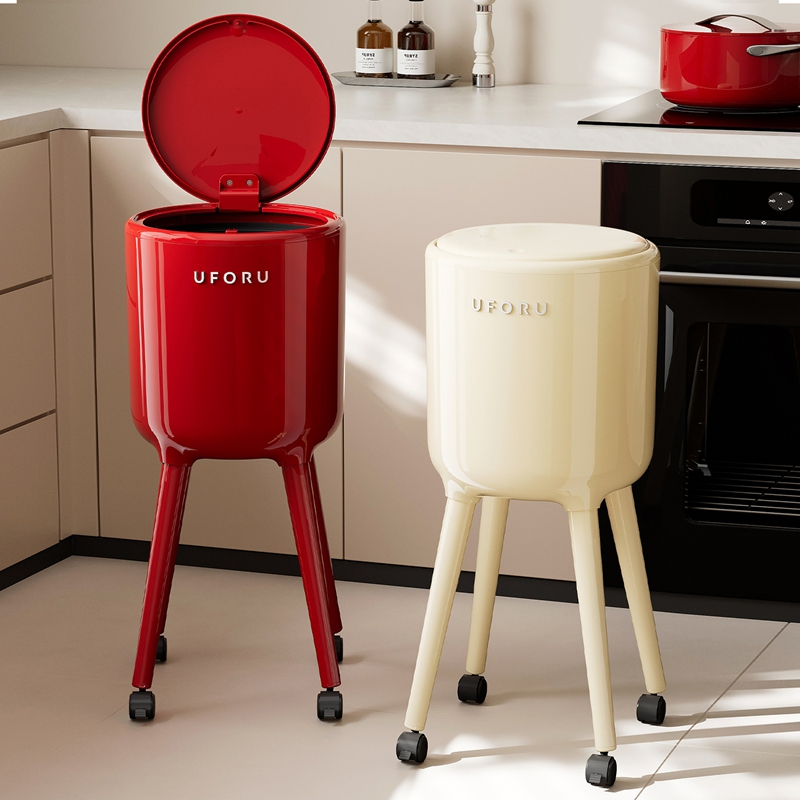 UFORU背高型ゴミ箱（車輪付き、腰をかがめずに使えるデザイ - Commercial Kitchen Trash Can のレビューと価格