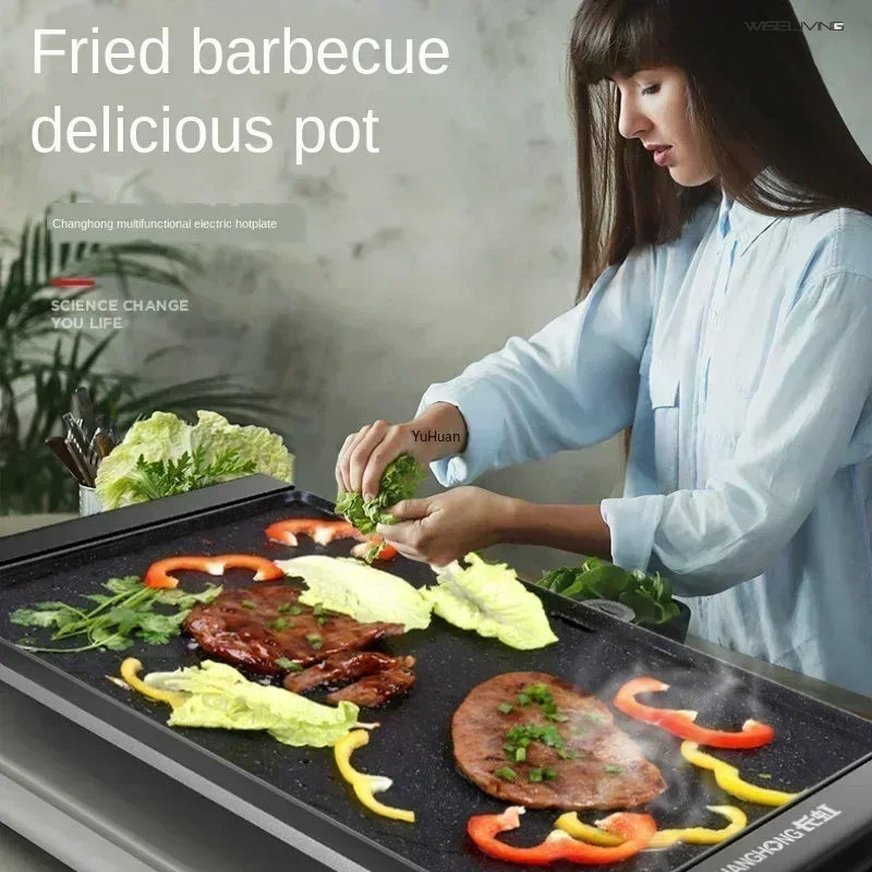 家庭用グリル 無煙大型電気グリルパン、焦げ付き防止表面、安心 - Electric Griddle Flat Top のレビューと価格