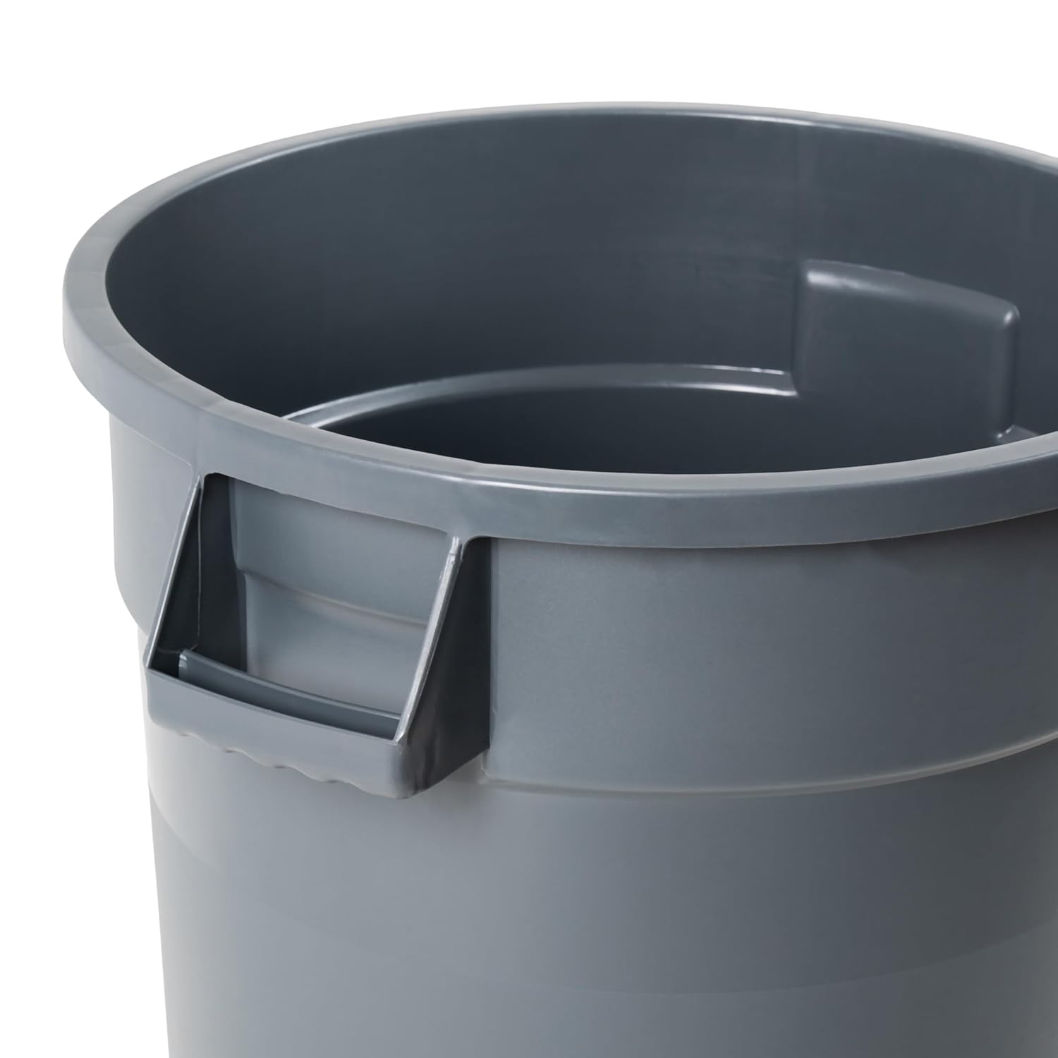2個パック 32ガロン グレー 丸型 業務用ゴミ箱 蓋とドー - Commercial Kitchen Garbage Can のレビューと価格