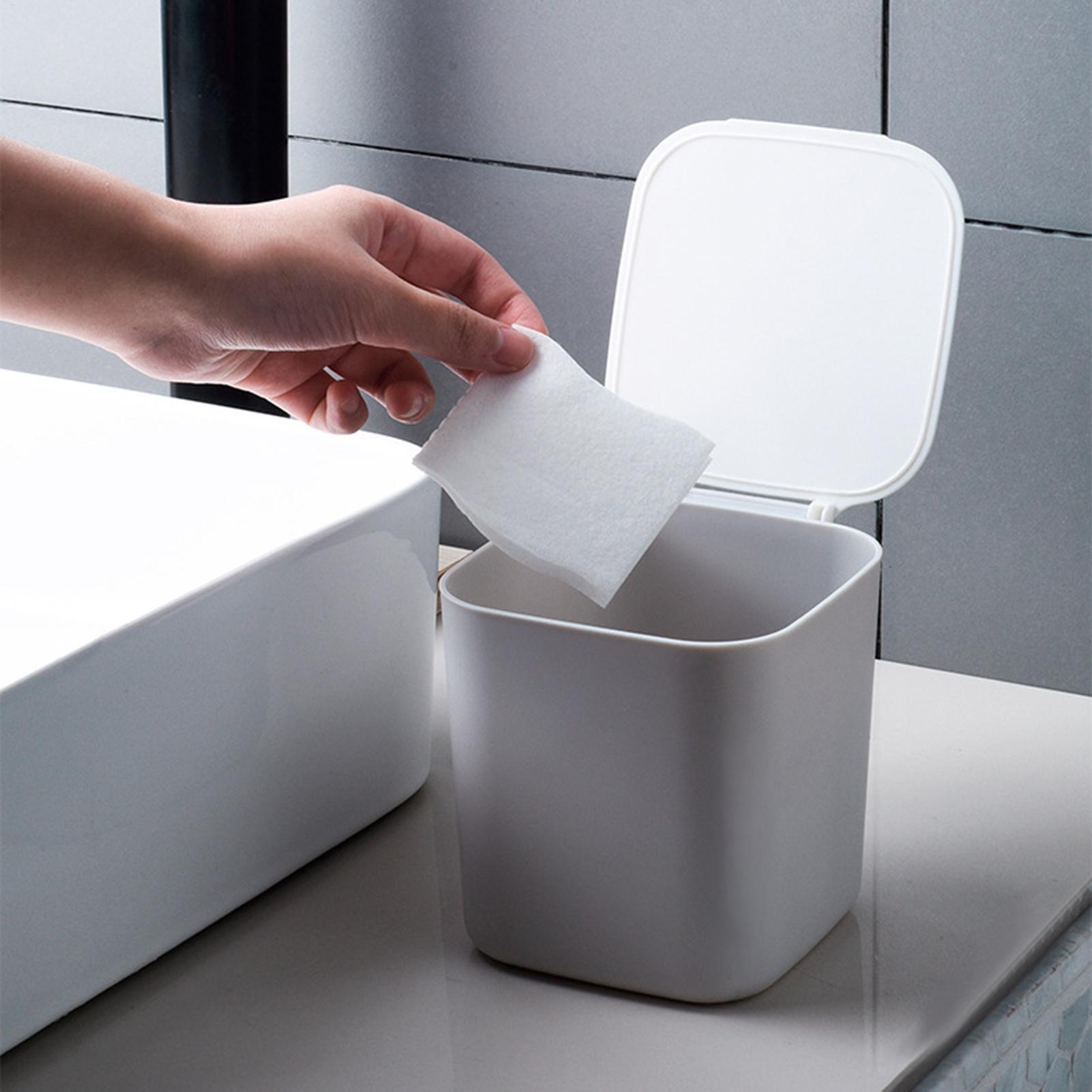 蓋付きミニゴミ箱、オフィスデスク、寝室、車、キッチンカウンタ - Commercial Kitchen Trash Can のレビューと価格