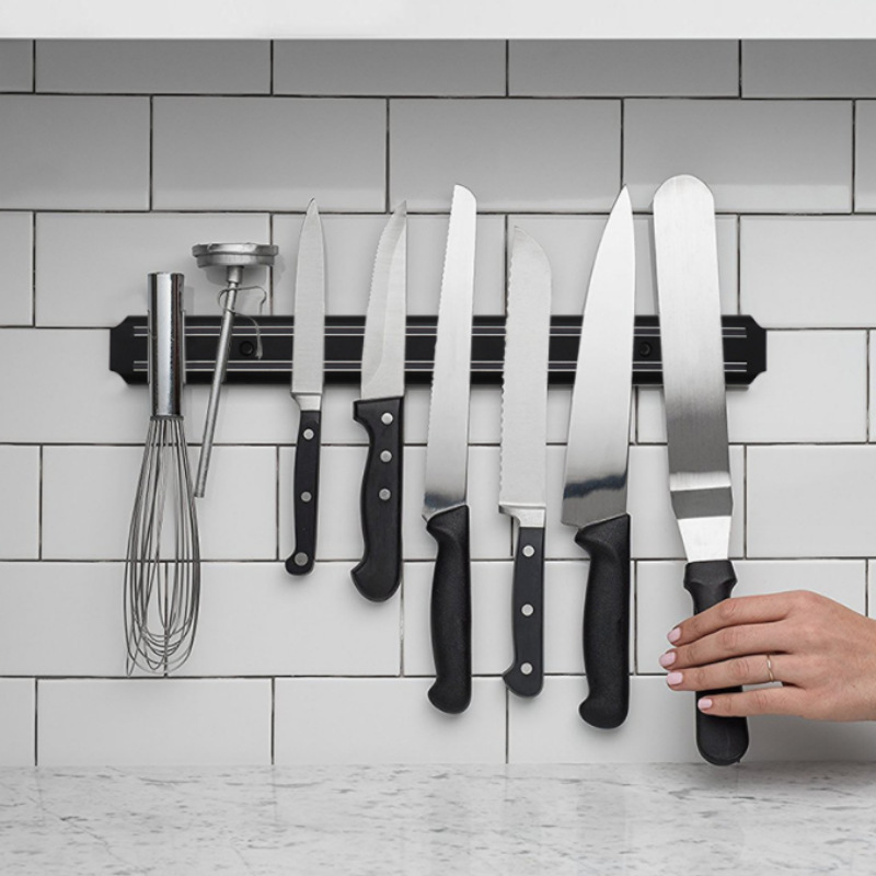 ステンレス鋼壁掛けナイフ磁気強力な強力なホルダーキッチン/バ - Commercial Kitchen Knife Holder のレビューと価格