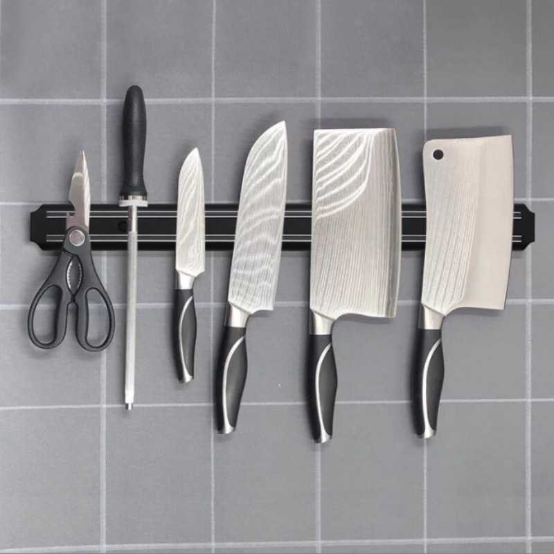 ステンレス鋼壁掛けナイフ磁気強力な強力なホルダーキッチン/バ - Commercial Kitchen Knife Holder のレビューと価格