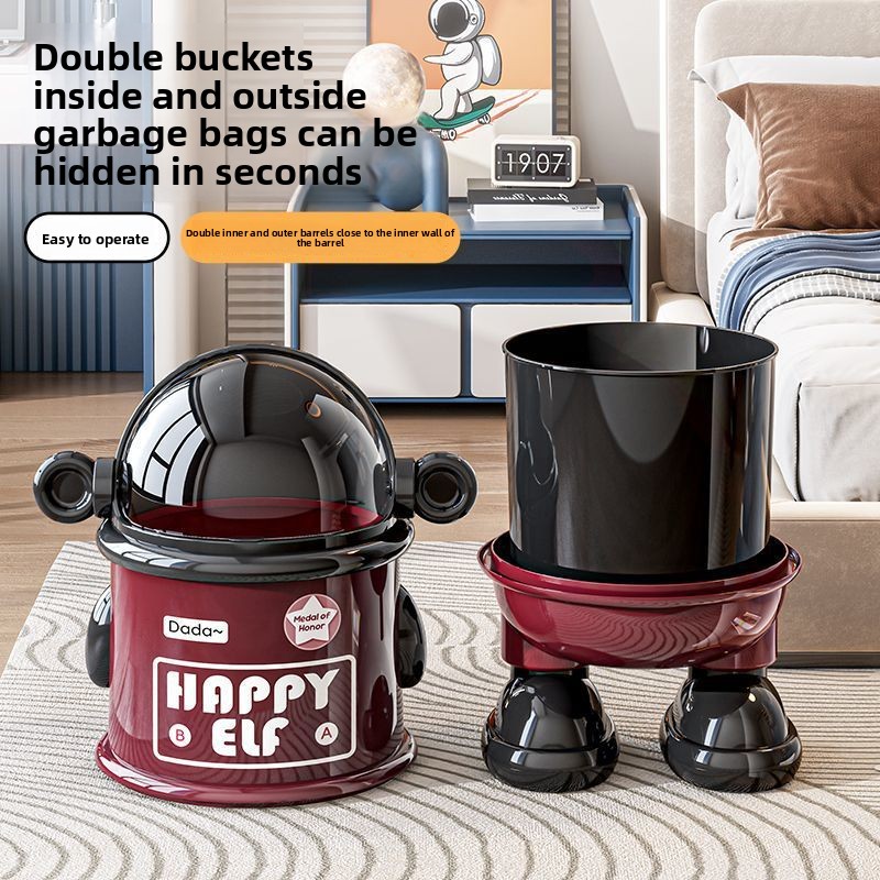 漫画風家庭用フリップ式ゴミ箱、キッチン、リビングルーム、蓋付 - Commercial Kitchen Trash Can のレビューと価格