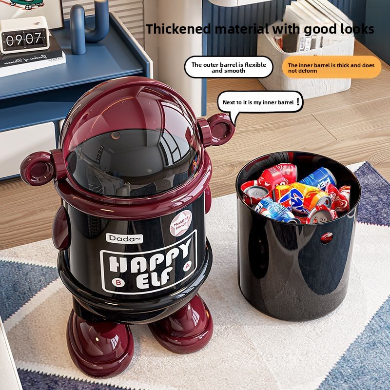 漫画風家庭用フリップ式ゴミ箱、キッチン、リビングルーム、蓋付 - Commercial Kitchen Trash Can のレビューと価格