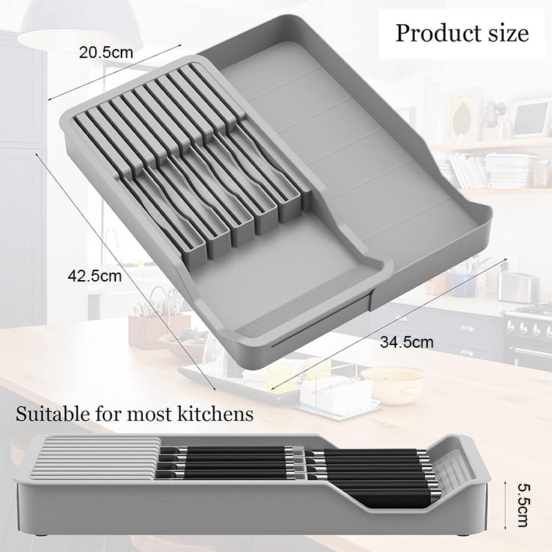 拡張可能なオーガナイザー付きナイフブロックホルダー、キッチン - Commercial Kitchen Knife Holder のレビューと価格