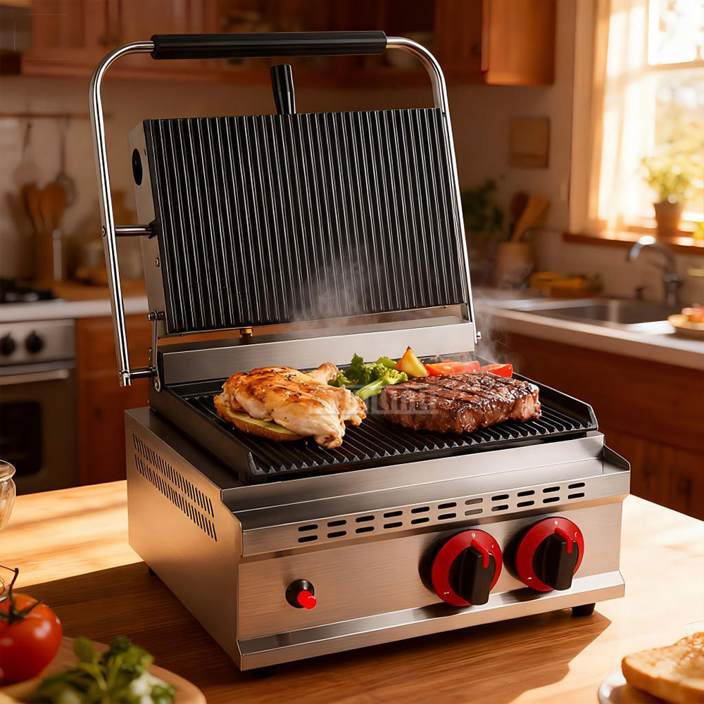 GH-812 ガス圧プレートグリルステーキサンドイッチマシン - Commercial Kitchen Grill のレビューと価格
