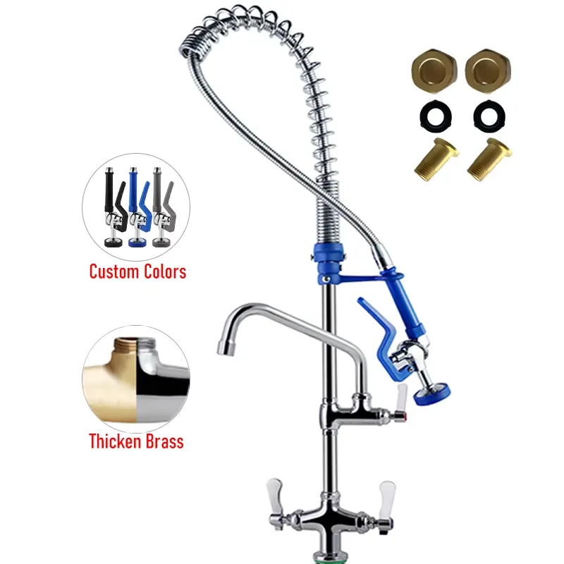 業務用厨房・レストラン向けクラシックなデュアル高圧SUSクロ - Commercial Kitchen Taps のレビューと価格