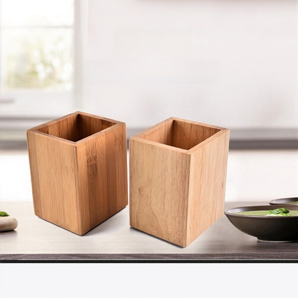 家庭用または業務用キッチン向けの無垢材製調理器具ホルダー。安 - Commercial Kitchen Layouts のレビューと価格