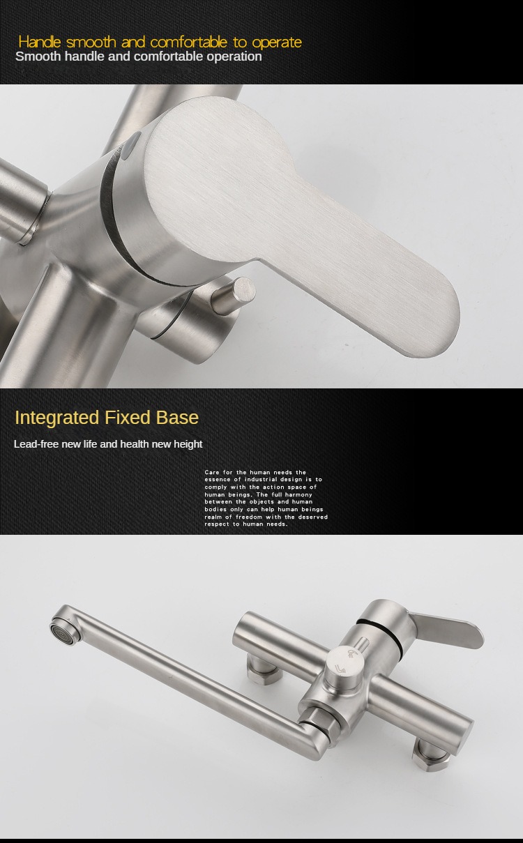 スプレーセンター付き壁掛け式キッチン蛇口,つや消しニッケル, - Commercial Kitchen Taps のレビューと価格