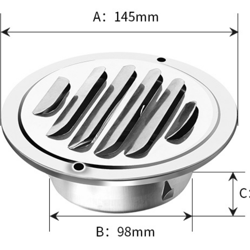 1 個のステンレス鋼フードフラットヘッド外壁換気排気口キッチ - Commercial Kitchen Exhaust Hood のレビューと価格